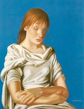  Tamara Lienzo - Señorita de brazos cruzados 1939 contemporánea Tamara de Lempicka